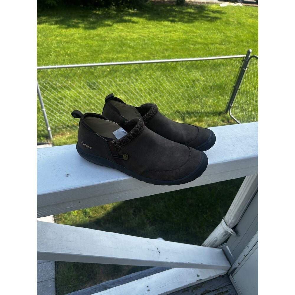 JSPORT Women’s Brown Slip-On Comfort Shoes Size 10M